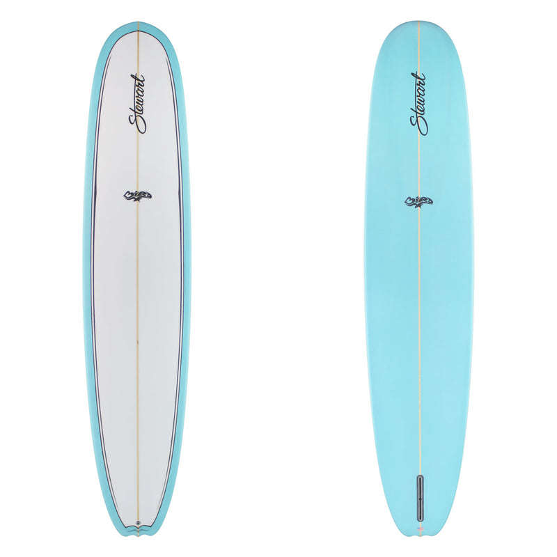 9'2" Bird (9'2", 23 1/4", 3 1/8") B#128949 with blue bottom and rails and black pinlines 