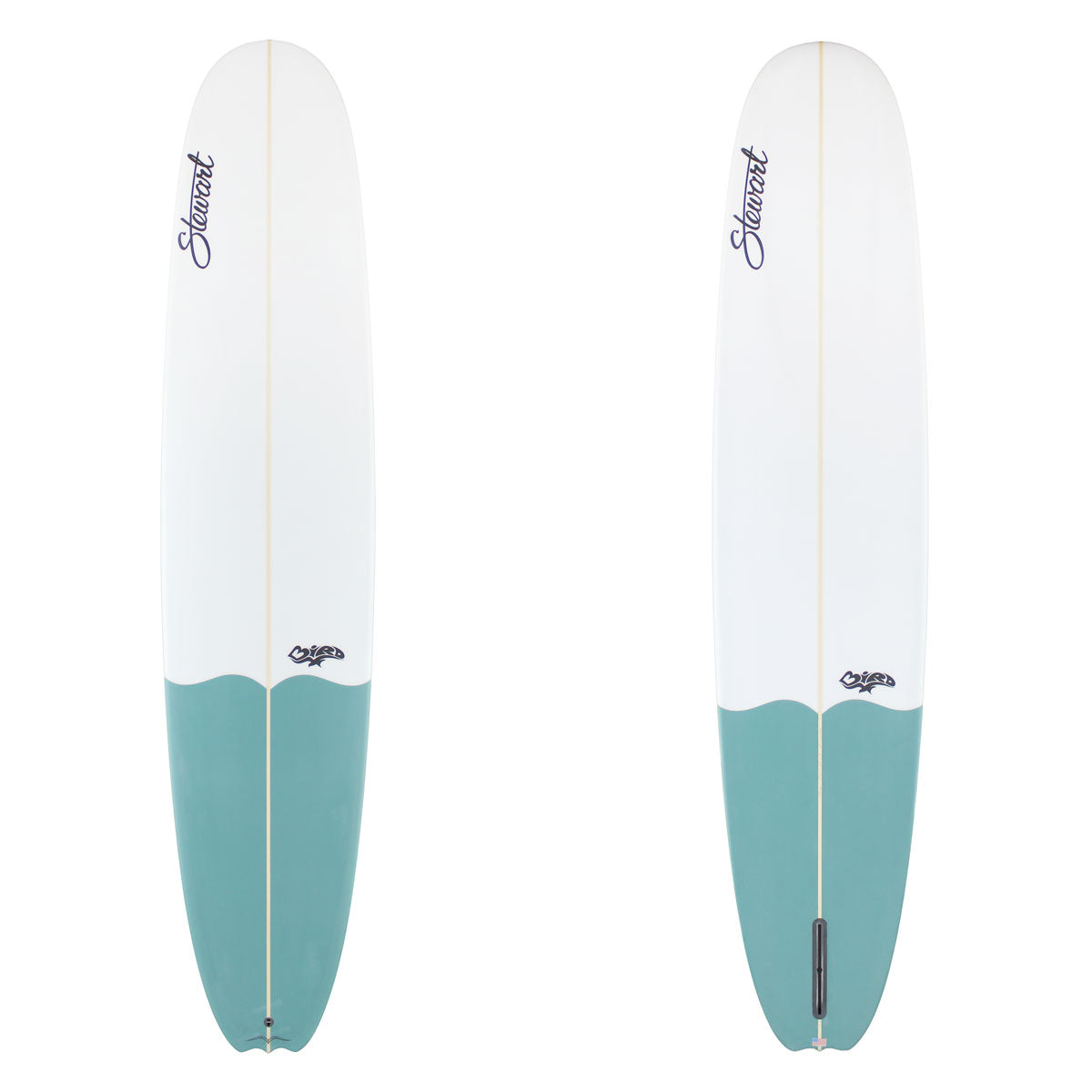 Stewart Longboard 9'0" Bird (9'0", 23", 3") B#129102 with a light blue tail dip 