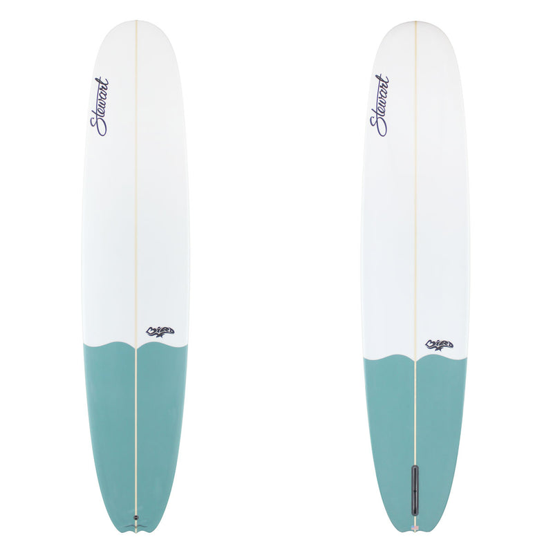 Stewart Longboard 9'0" Bird (9'0", 23", 3") B#129102 with a light blue tail dip 