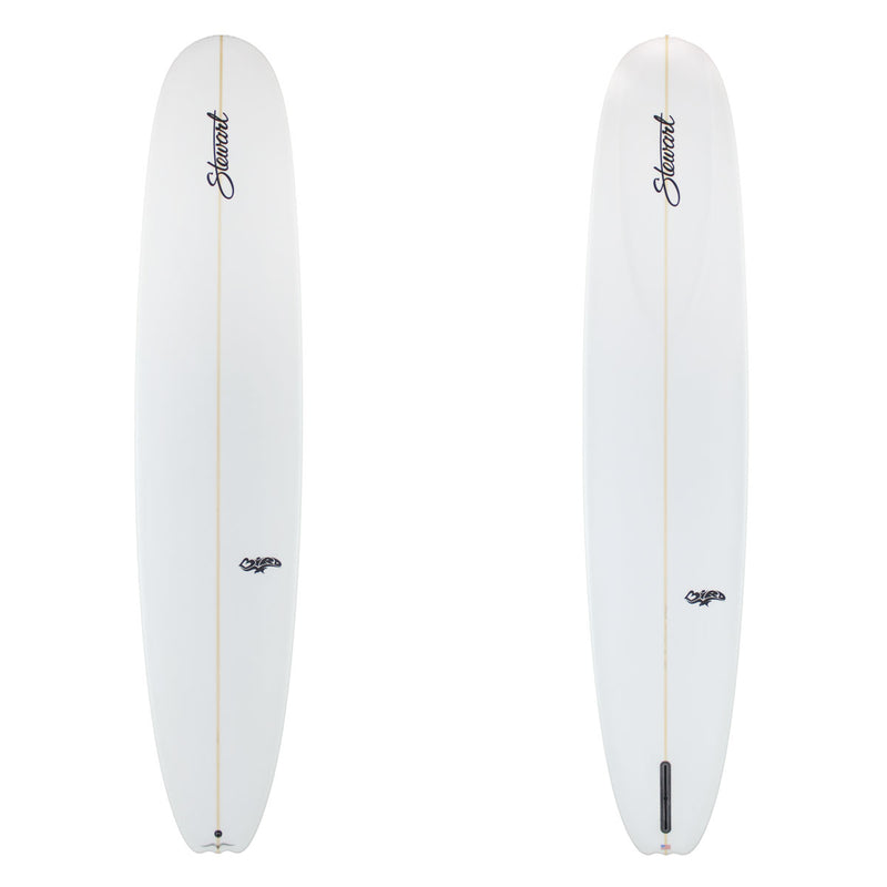 Stewart Longboard 9'8" Bird (9'8", 23 3/4", 3 3/8") B#129117 clear and sanded only 