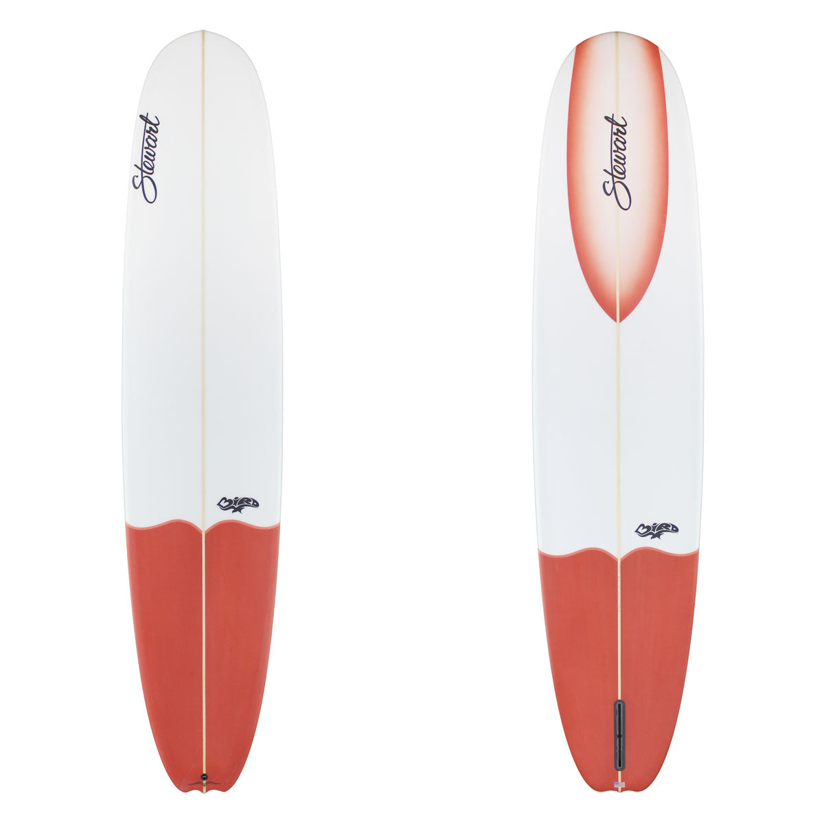 Stewart Longboard 9'0" Bird (9'0", 23", 3") B#129415 with a red tail dip
