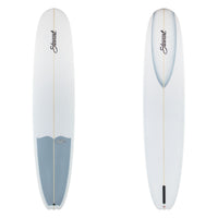 Stewart Longboard 9'4" Bird (9'4", 23 1/2", 3 1/4") B#129514 with a gray tail dip on the deck