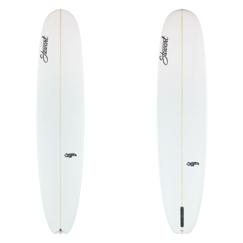 Stewart Longboard 9'0" Bird (9'0", 23", 3") B#129910 clear and sanded only with black logos