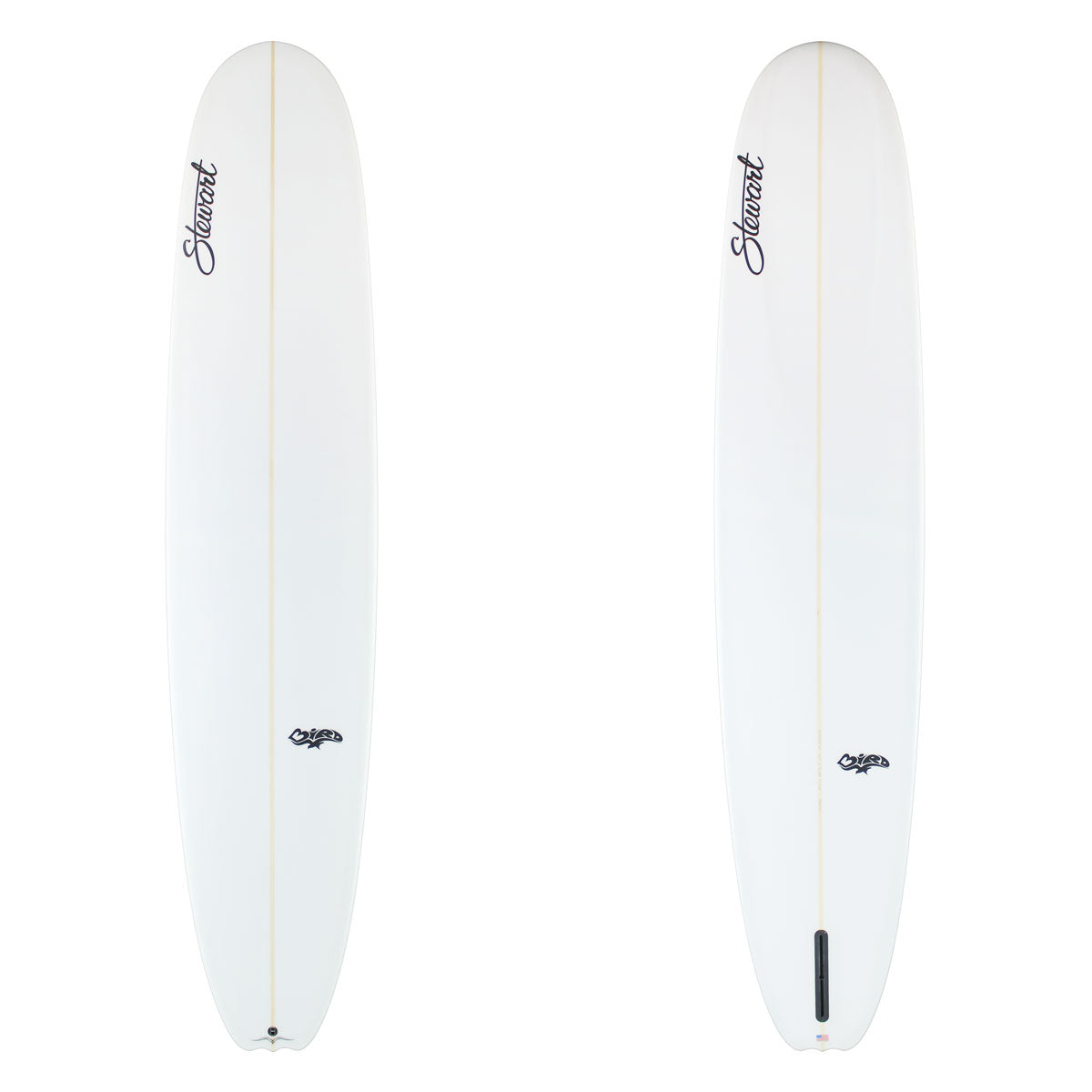 Stewart Longboard 9'4" Bird (9'4", 23 1/2", 3 1/4") B#129940 clear and sanded only with black logos