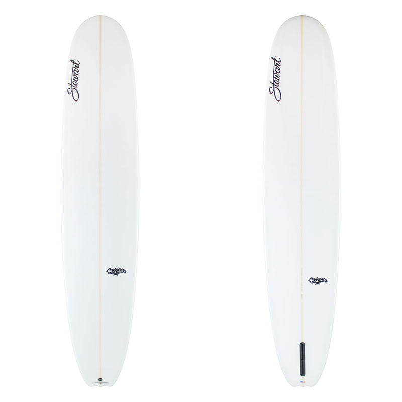 Stewart Longboard 9'4" Bird (9'4", 23 1/2", 3 1/4") B#129940 clear and sanded only with black logos