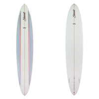 Stewart Longboard 10'0" Clydesdale (10'0", 23 3/4", 4") B#129946 with grey split panels on the deck and red pinlines 