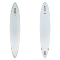 Stewart Longboard 10'0" Clydesdale (10'0", 23 3/4", 4") B#129123 Gloss & Polish with a black and gold 1/8 pin line on the deck