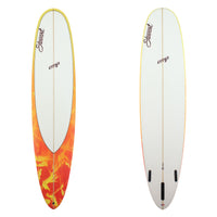 stweart cmp longboard with orange deck panel 