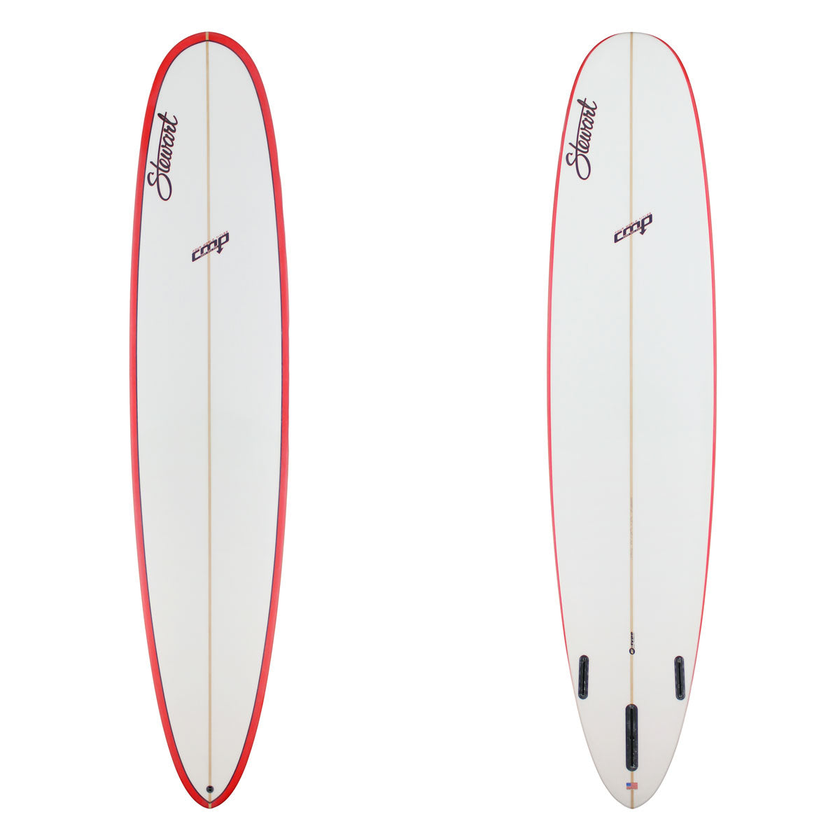 Stewart Longboard 9'2" CMP (9'2", 22 3/4", 2 3/4") B#129452with red rails