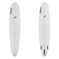 Stewart Longboard 8'6" CMP (8'6", 22 1/4", 2 5/8") B#129917 Clear with red and black logos