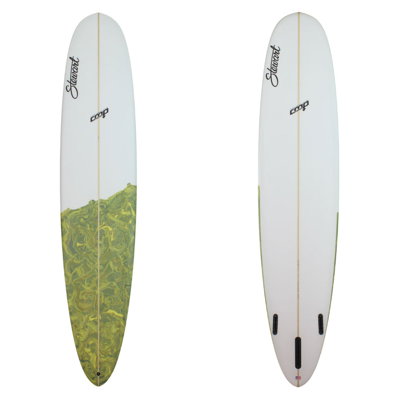 9'0" CMP (9'0", 22 5/8", 2 5/8") B#128370 WITH GREEN SWIRL TAIL DIP