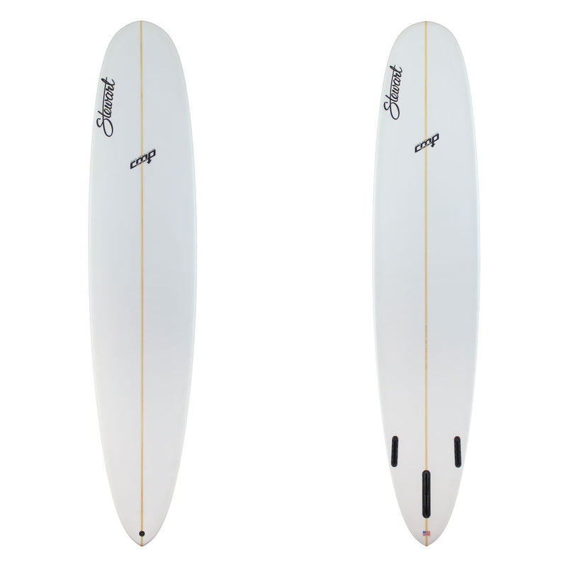 Stewart Longboard 9'0" CMP (9'0", 22 5/8", 2 5/8") B#130031 clear and sanded only with black logos