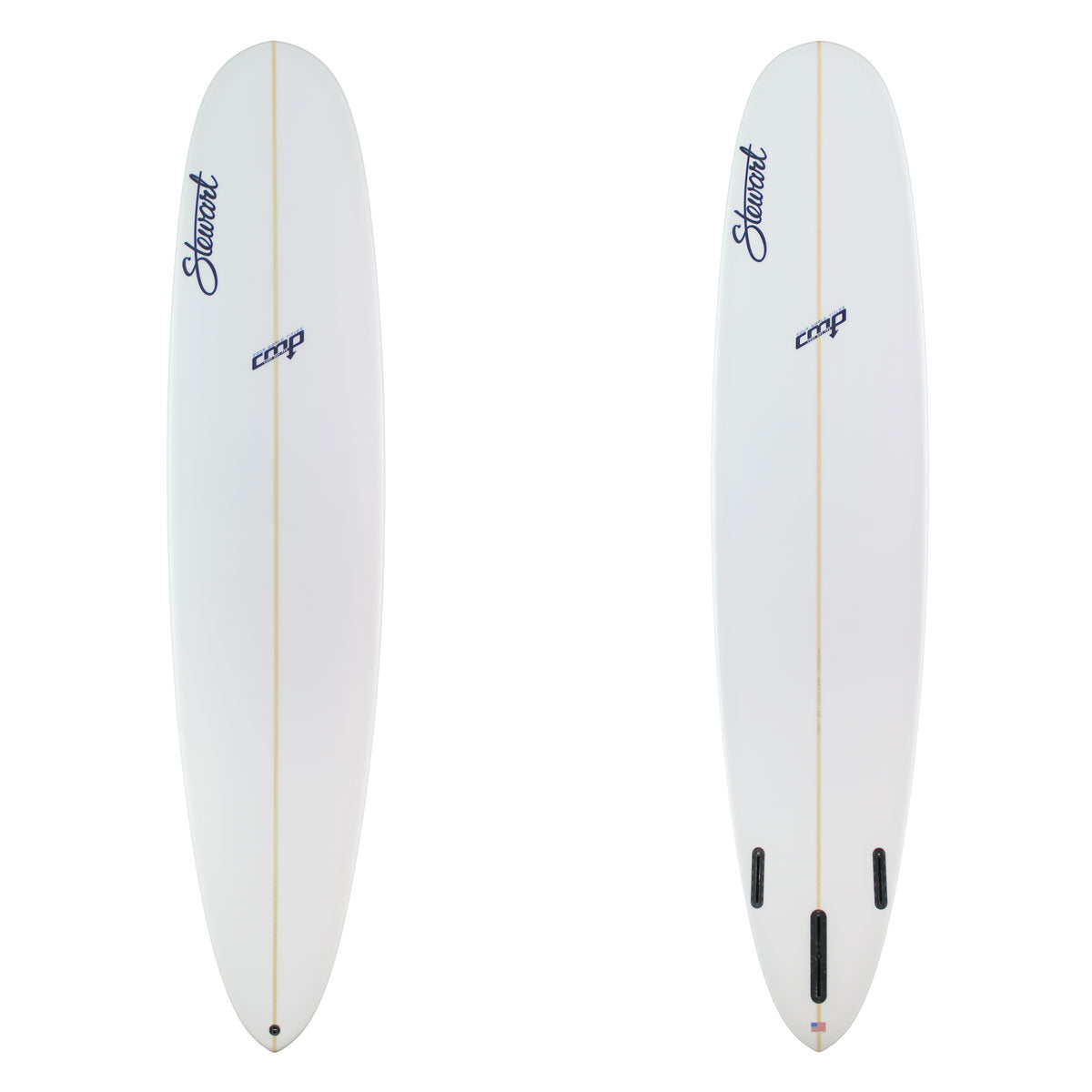 Stewart Longboard 9'0" CMP (9'0", 22 5/8", 2 5/8") B#130030 Clear and Sand only with blue and black logos