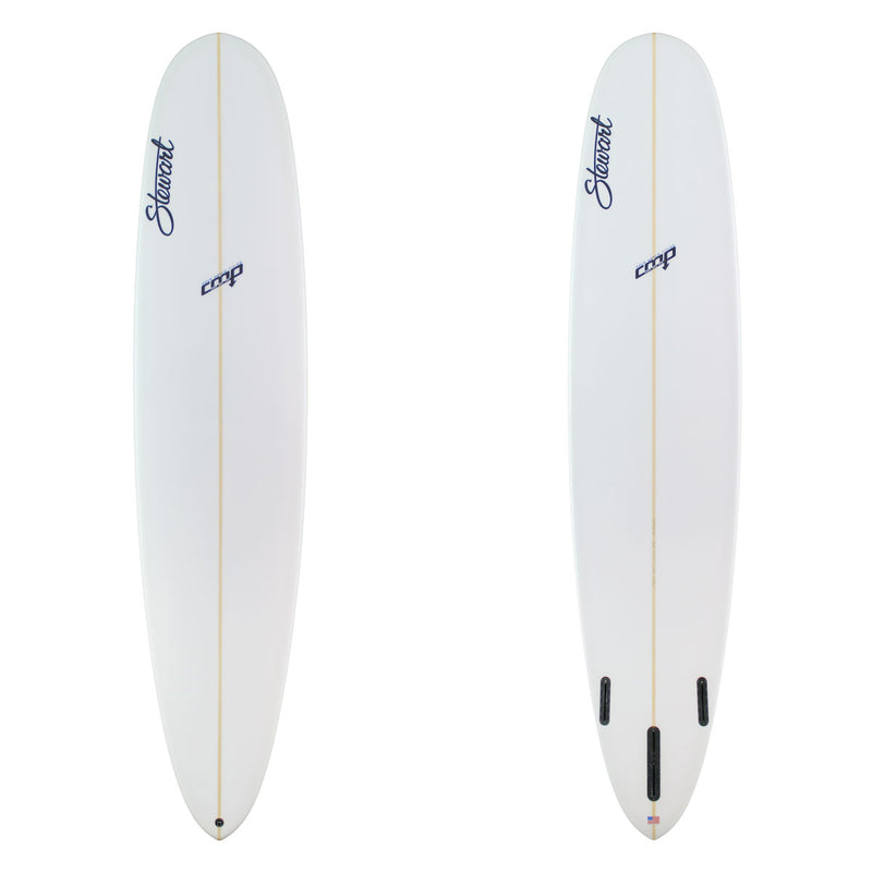 Stewart Longboard 9'0" CMP (9'0", 22 5/8", 2 5/8") B#130030 Clear and Sand only with blue and black logos
