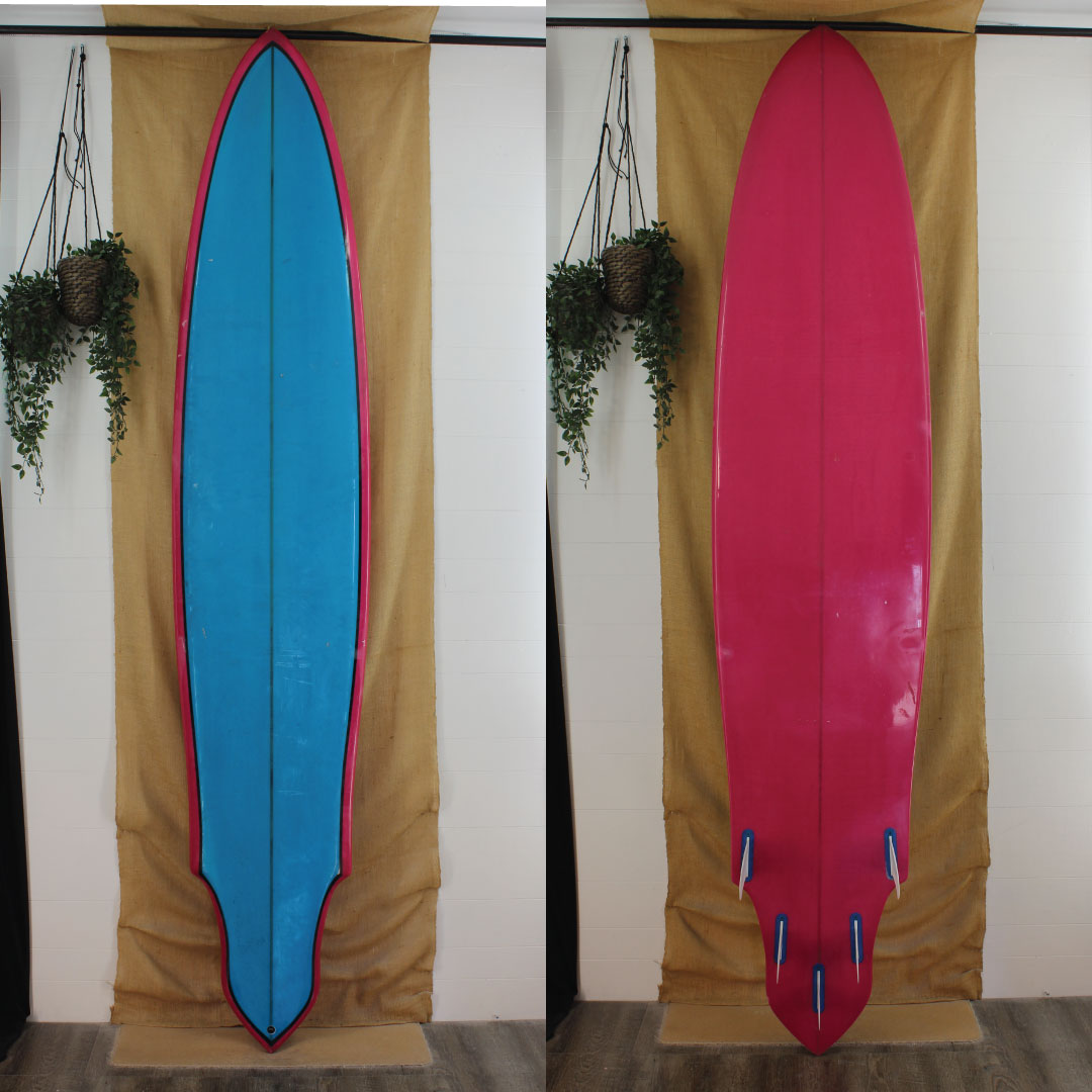 USED Kent Lewis Axe Tail Longboard Poly 10 x 24 x 3 1/4
