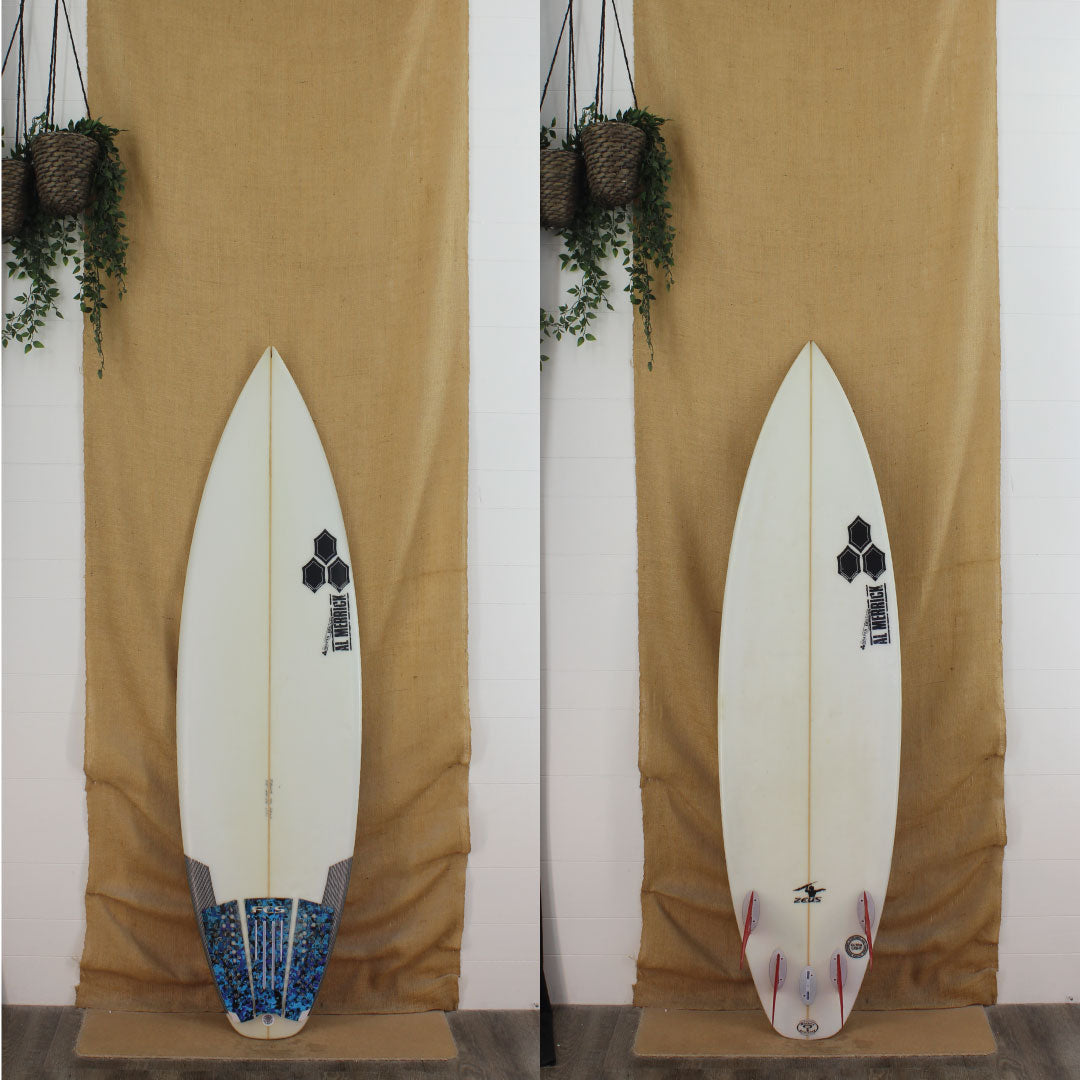 USED Al Merrick Zeus Shortboard Poly 5'10 x 18 3/4 x 2 3/8