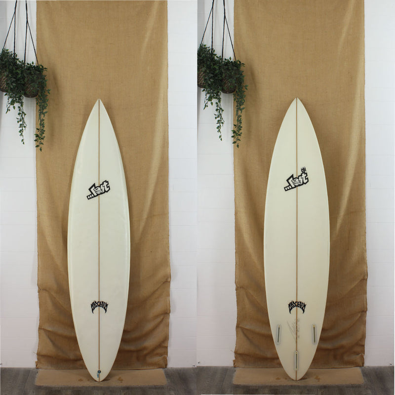 ...Lost Shortboard Poly 6'9 clear glassjob classic logos top and bottom 