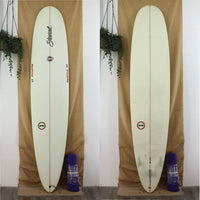 Stewart RPM Longboard EPS 9'2 with redline and RPM logos clear glassjob 