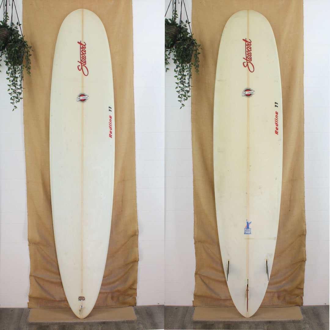 USED Stewart Redline 11 Longboard Poly 9'0 x 23 x3 