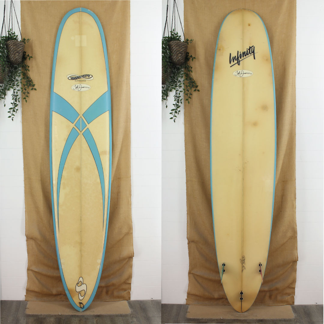 USED Infinity Taylor Jenson Pro Longboard Poly 9'0 x 22 1/2 x 2 1/2