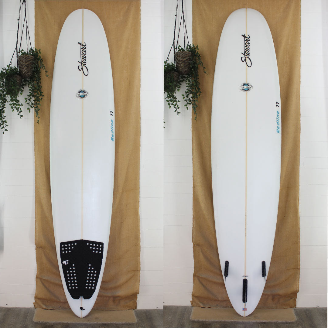 USED Stewart Redline 11 Longboard Poly 9'5 x 24 x 3 1/2
