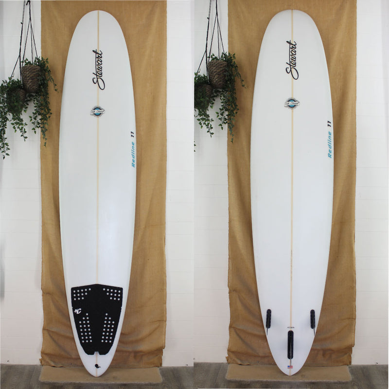 USED Stewart Redline 11 Longboard Poly 9'5 x 24 x 3 1/2