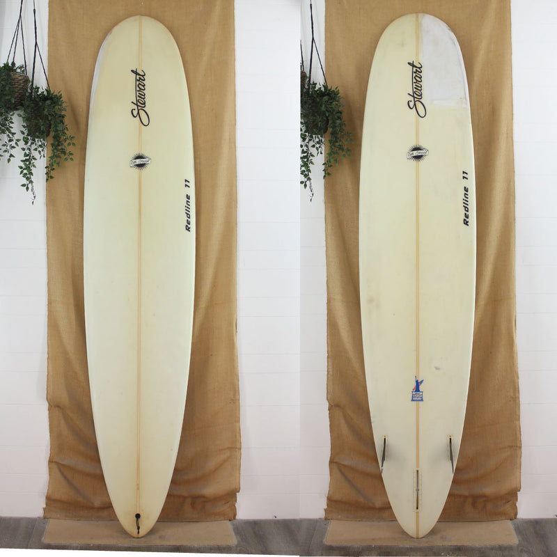 USED Stewart Redline 11 Longboard Poly 9'0 x 23 x 2 7/8
