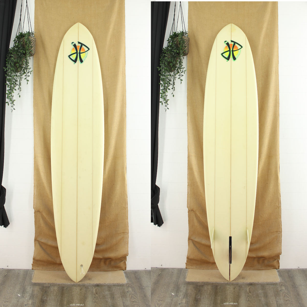USED JP Designs Poly Glass On Side Fins 8'6 x 22 1/2 x 2 3/4