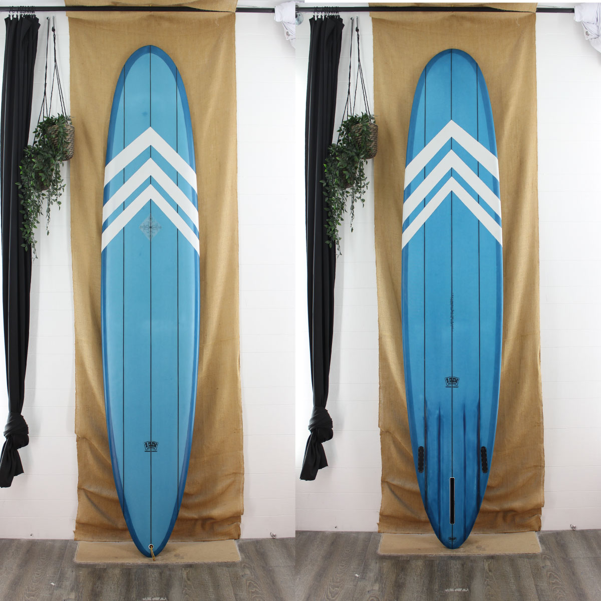 USED B. Clem Surfboards Longboard POLY 9'6" x 23 1/4" x 3 1/8"