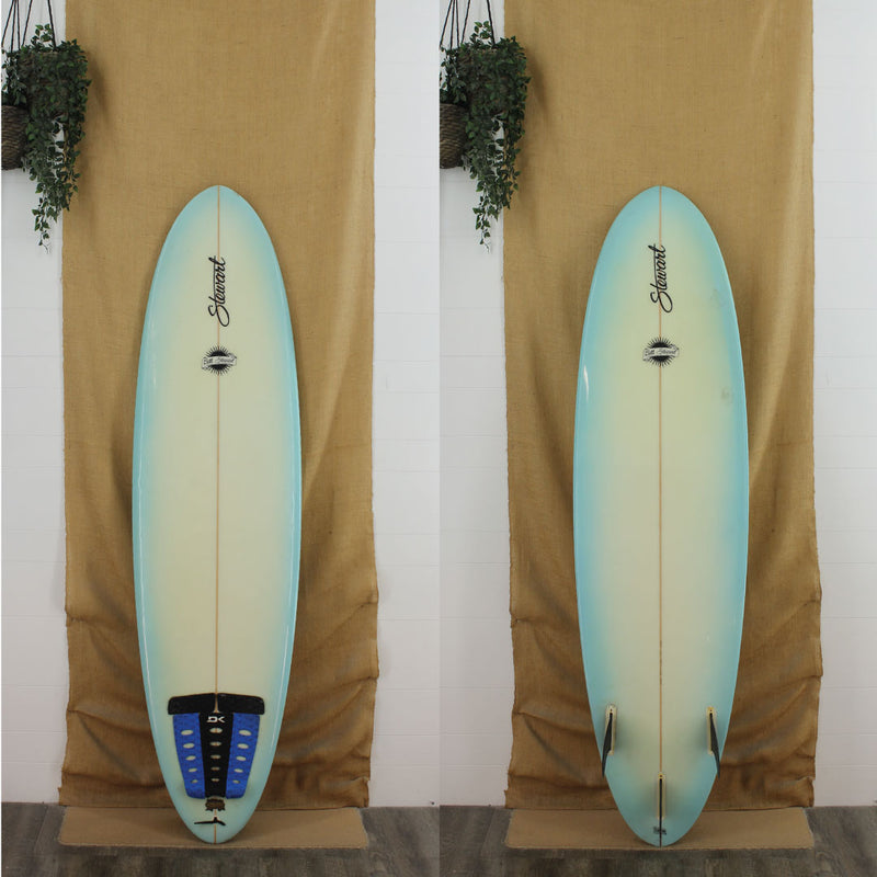 Stewart funboard mid length with blue fade top and bottom 