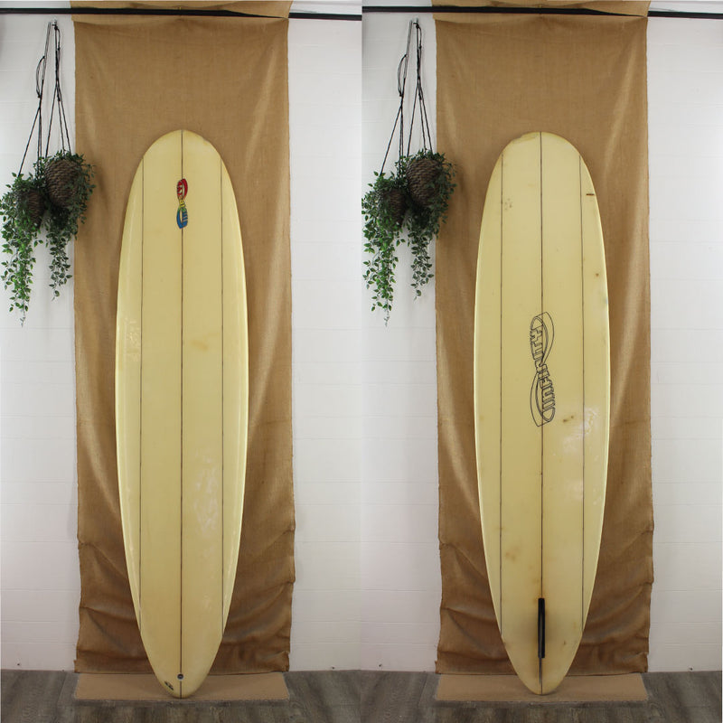 Clear Infinity single fin mid length  3 stringer