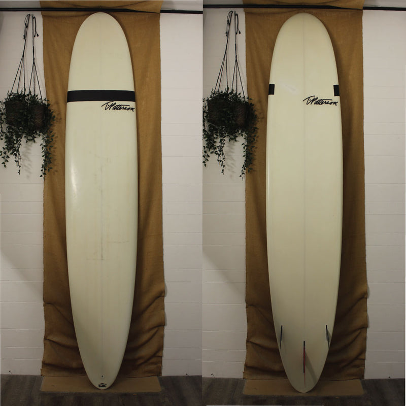 USED T. Patterson longboard 10' x 23 1/2" x 3 3/8" POLY off white