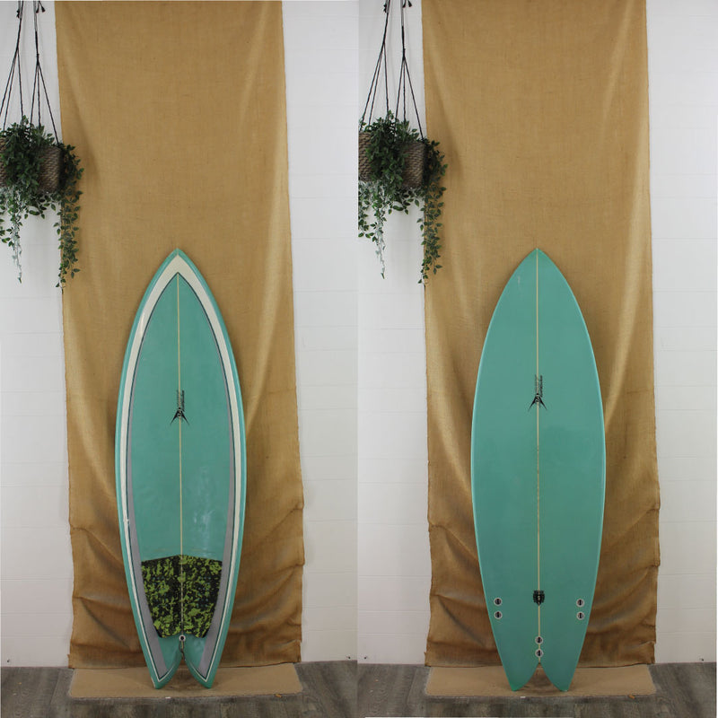 USED Darby Surfboards 6'0" x 21 3/4" x 2 3/4" Poly Shortboard