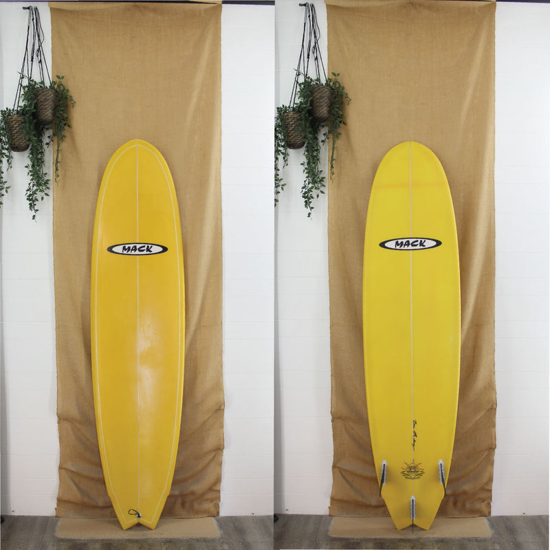 solid yellow USED Mack 7'6" x 22" x 3 1/8" Poly Mid Length