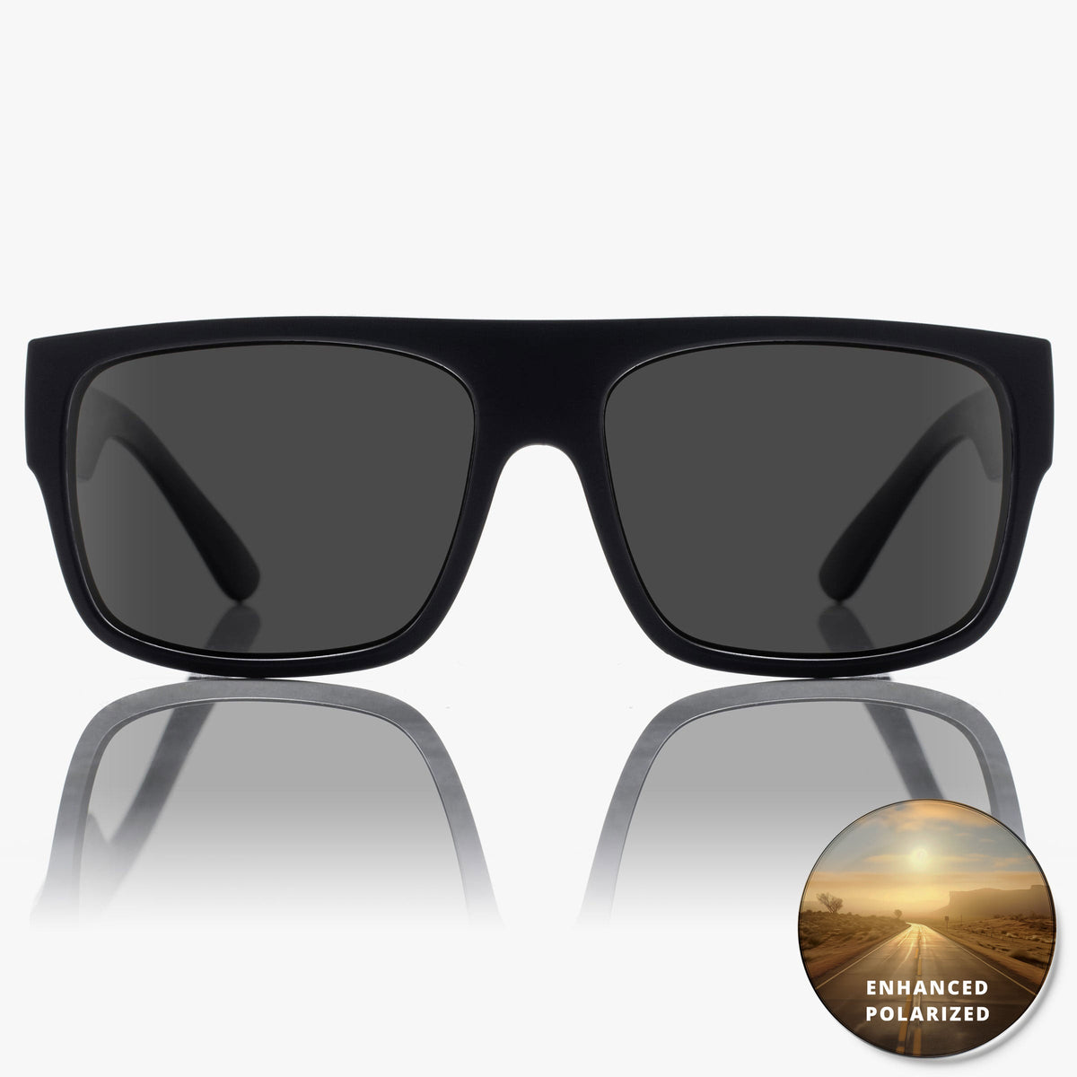 MADSON CLASSICO FLAT TOP POLARIZED SUNGLASSES