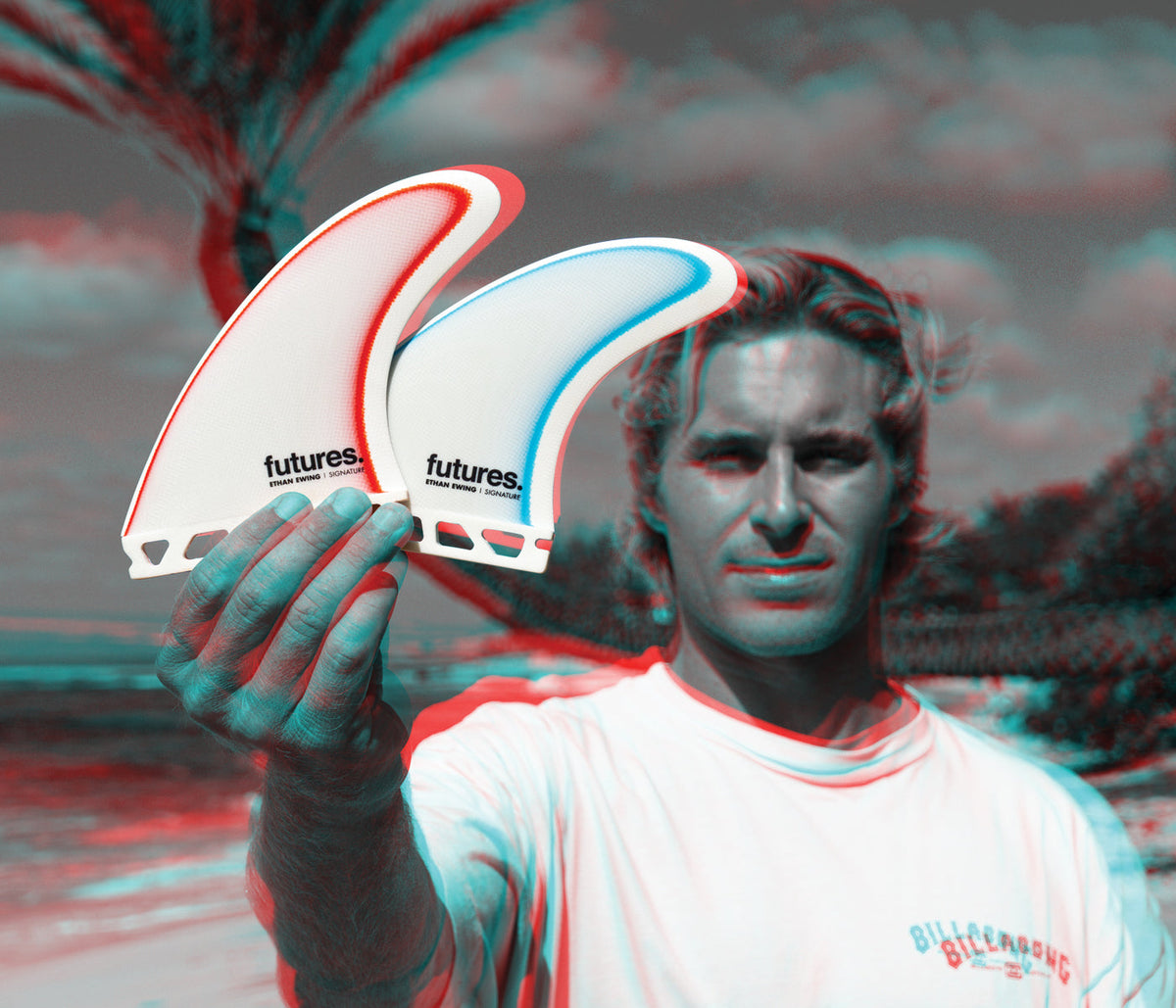 FUTURES ETHAN EWING MEDIUM FG THRUSTER - WHITE/BLUE