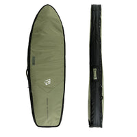 CREATURES OF LEISURE FISH DOUBLE SURFBOARD TRAVEL BAG MILITARY BLACK