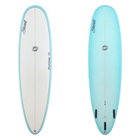 Stewart Mid-Length 7'0" Funline 11 (7'0", 22", 3") B#129509 with a light blue fade on the bottom and rails