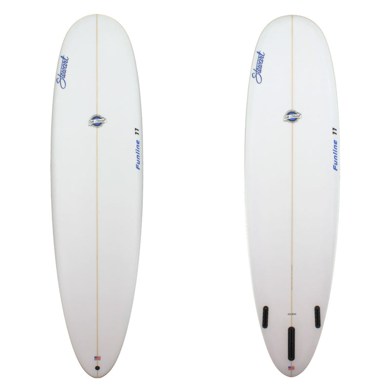 Stewart Mid-Length 8'0" Funline 11 (8'0", 23", 3") B#128237 clear sanded 