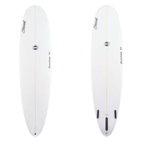 STEWART REDLINE 11 LONGBOARD SURFBOARD clear glassjob black logos 