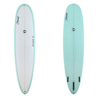 Stewart Mid-Length 9'0" 8'0" Funline 11 (8'0", 23", 3") B#129224 with a light blue bottom and rail