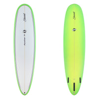 Stewart Mid-Length 7'10" Funline 11 (7'10", 23", 3") B#129231 with a green fade on the bottom and rails