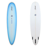 Stewart Mid-Length 7'6" Funline 11 (7'6", 22 1/2", 3") B#129590 with a blue fade panel on the deck