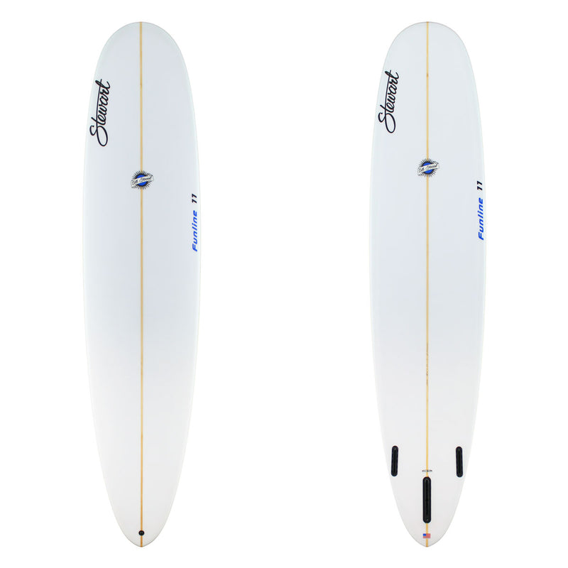 Stewart Longboard 8'6" Funline 11 (8'6", 23", 3") B#129640 clear and sanded only