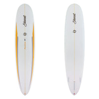 Stewart Mid-Length 8'6" Funline 11 (8'6", 23", 3") B#129809 Gloss & Polish  with gold and black pin lines on the deck