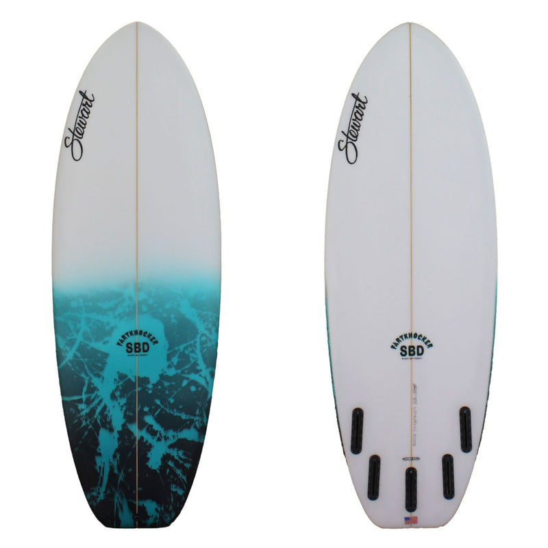 5'4" Fartknocker SBD (5'4", 20 1/4", 2 1/4") B#128336 with blue and black acid splash on deck 