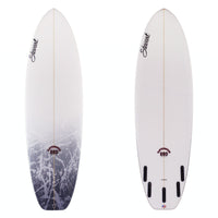 Stewart Shortboard 6'2" Fartknocker SBD (6'2", 21 1/2", 2 5/8") B#128815 with grey acid splash on the deck 