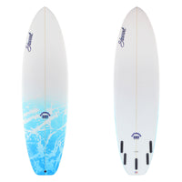 Stewart Shortboard 6'6" Fartknocker SBD (6'6", 22", 2 7/8") B#129947 with a blue acid splash on the lower deck