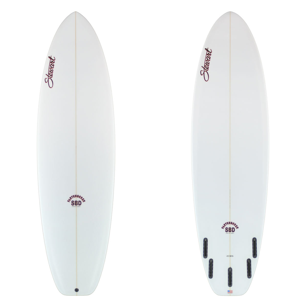Stewart Shortboard 6'6" Fartknocker SBD (6'6", 22", 2 7/8") B#129948 clear and sanded only