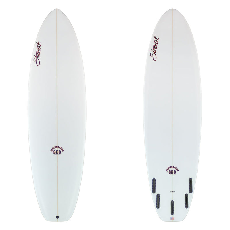 Stewart Shortboard 6'6" Fartknocker SBD (6'6", 22", 2 7/8") B#129948 clear and sanded only
